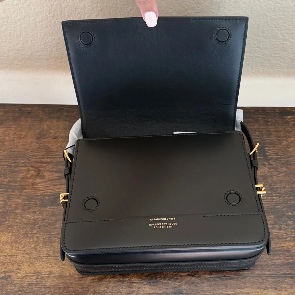 Burberry Grace Black Leather Bag